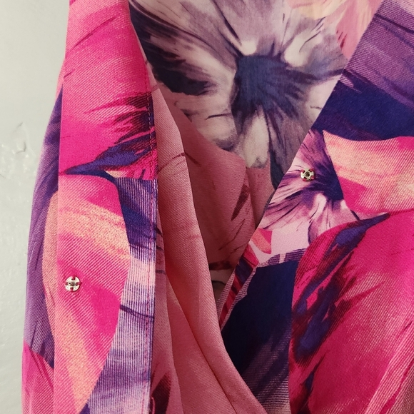 Amanda Uprichard Alyssa Silk Flora Ruffled Short Romper Medium - Picture 5 of 9